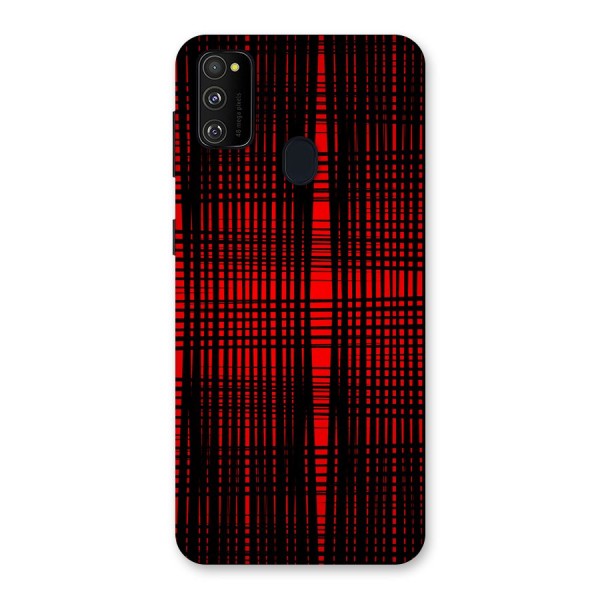 Red Net Design Back Case for Galaxy M21