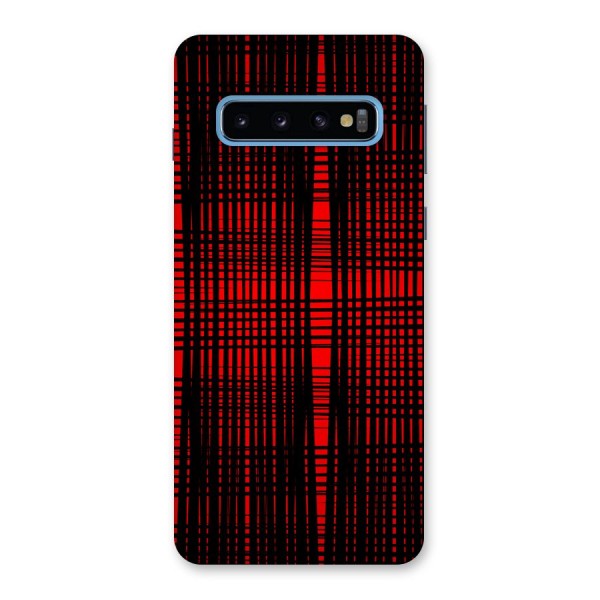 Red Net Design Back Case for Galaxy S10