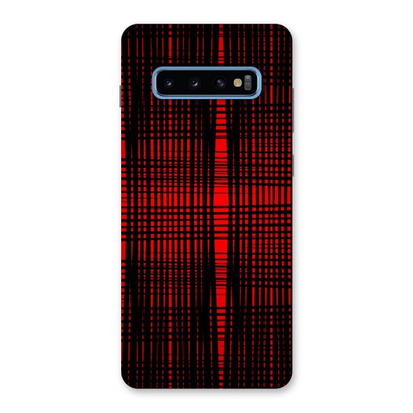 Red Net Design Back Case for Galaxy S10 Plus