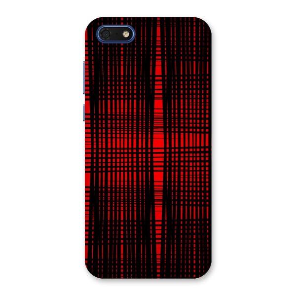 Red Net Design Back Case for Honor 7s