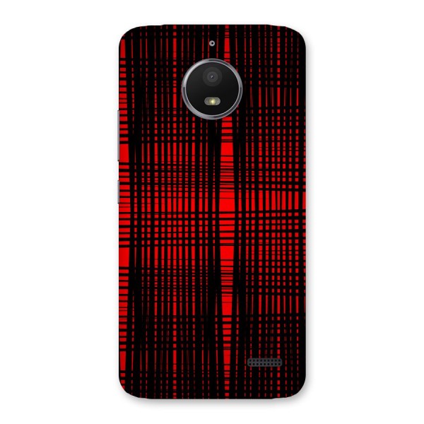 Red Net Design Back Case for Moto E4