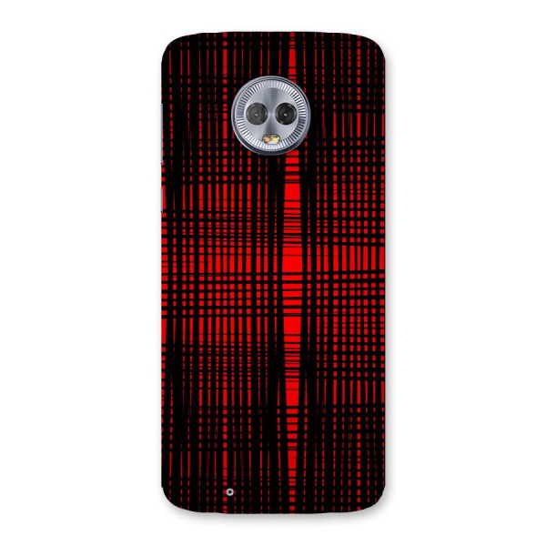 Red Net Design Back Case for Moto G6