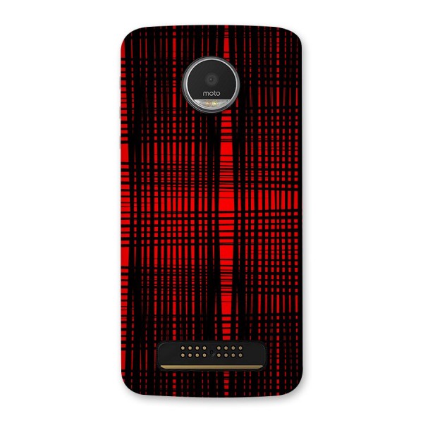 Red Net Design Back Case for Moto Z Play