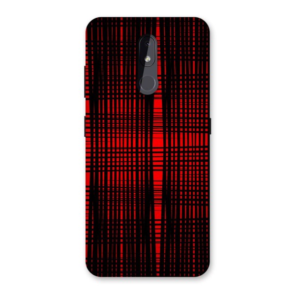 Red Net Design Back Case for Nokia 3.2