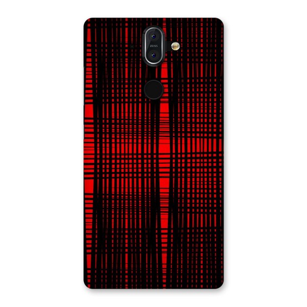 Red Net Design Back Case for Nokia 8 Sirocco