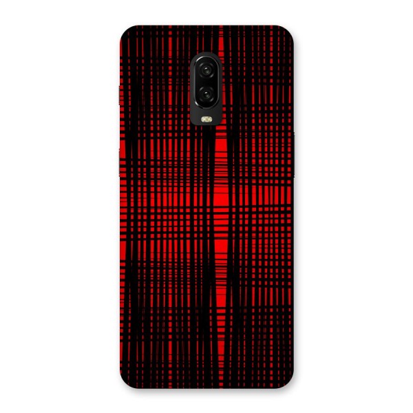 Red Net Design Back Case for OnePlus 6T