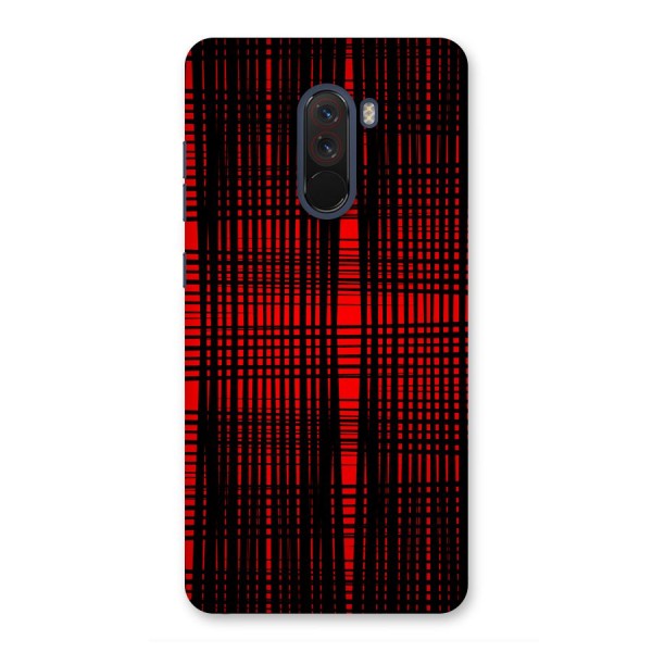 Red Net Design Back Case for Poco F1