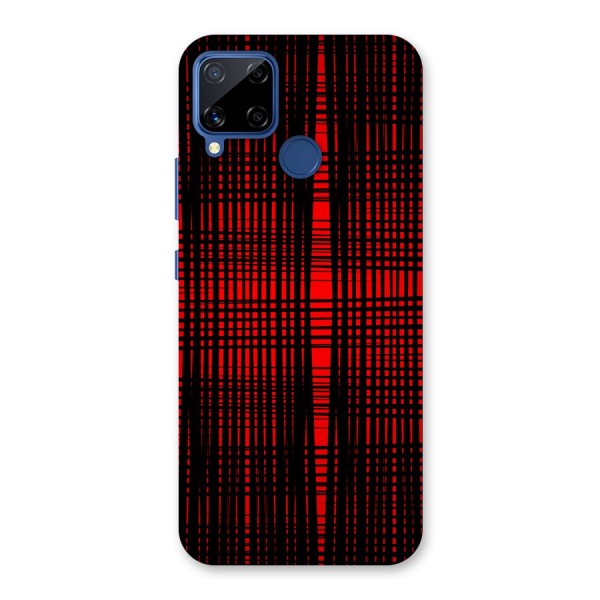 Red Net Design Back Case for Realme C12