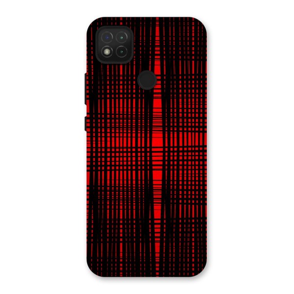 Red Net Design Back Case for Redmi 9C