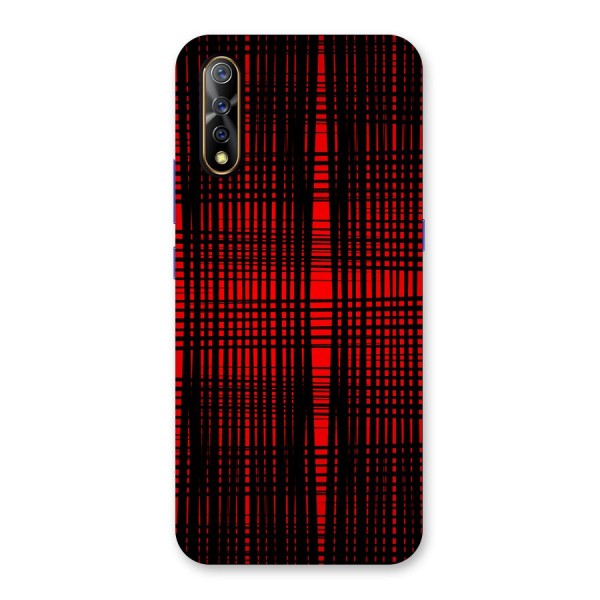 Red Net Design Back Case for Vivo S1