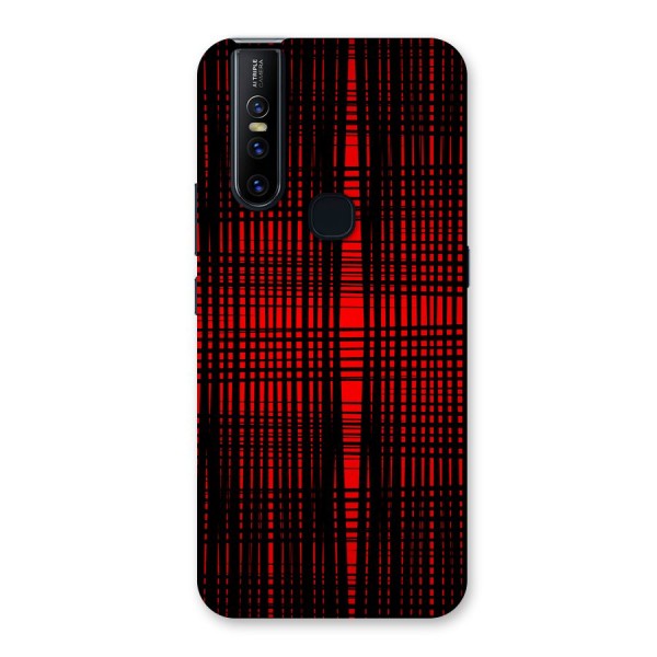 Red Net Design Back Case for Vivo V15