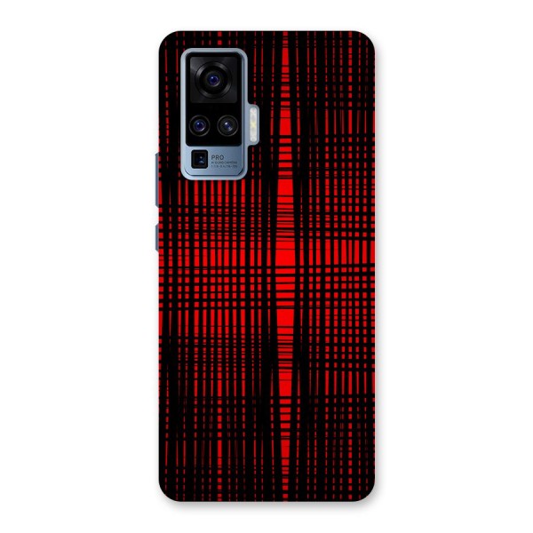 Red Net Design Back Case for Vivo X50 Pro