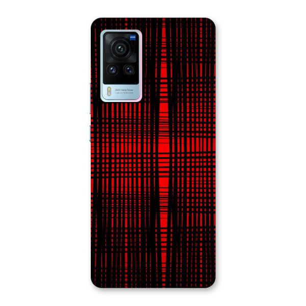 Red Net Design Back Case for Vivo X60 Pro