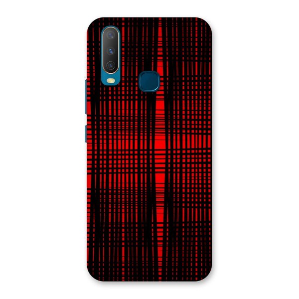 Red Net Design Back Case for Vivo Y12