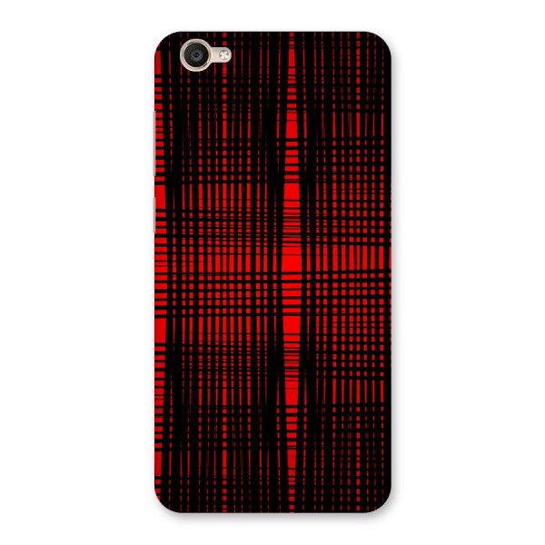 Red Net Design Back Case for Vivo Y55s