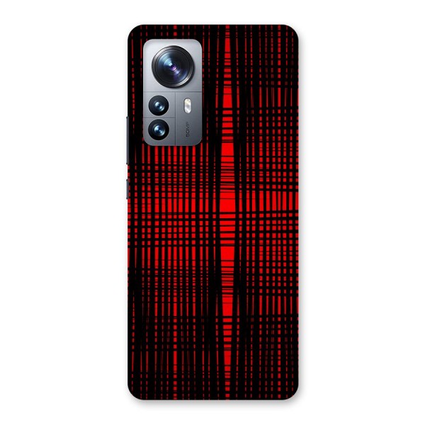 Red Net Design Back Case for Xiaomi 12 Pro