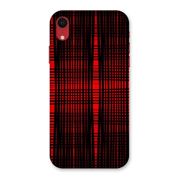 Red Net Design Back Case for iPhone XR