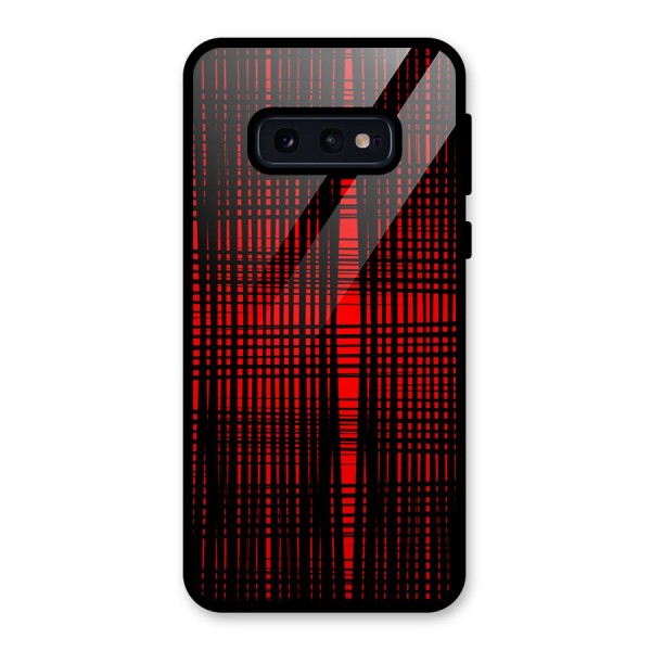 Red Net Design Glass Back Case for Galaxy S10e