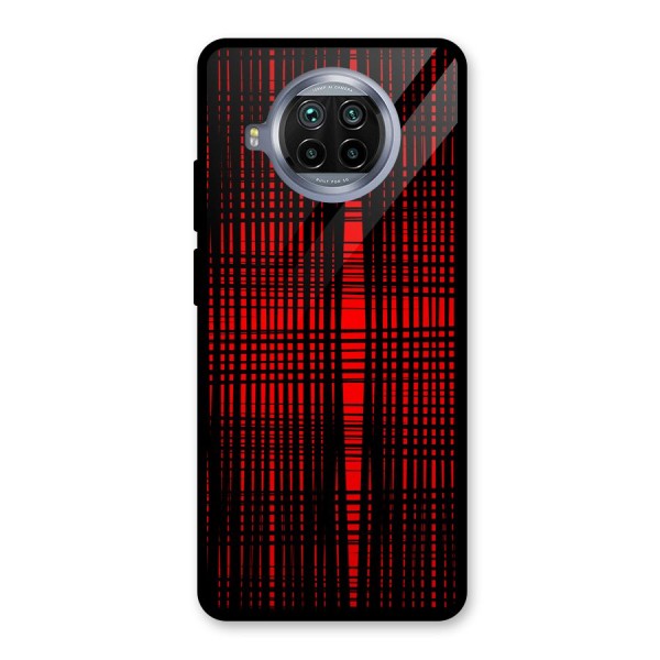 Red Net Design Glass Back Case for Mi 10i