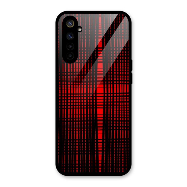 Red Net Design Glass Back Case for Realme 6