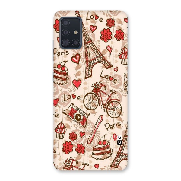 Red Peach City Back Case for Galaxy A51