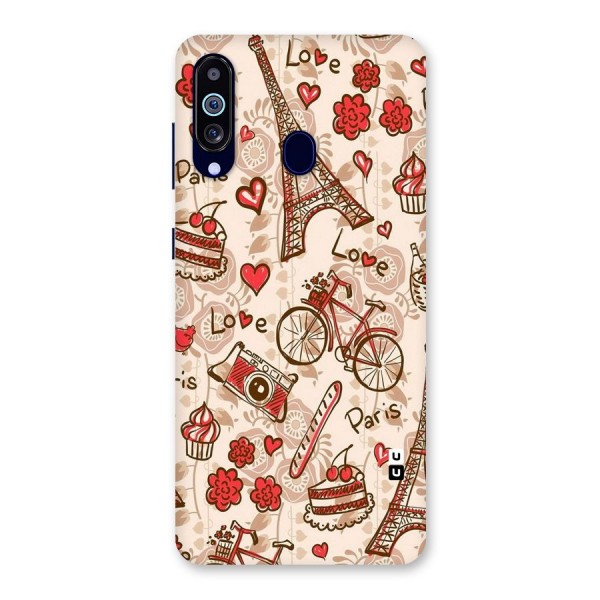 Red Peach City Back Case for Galaxy A60