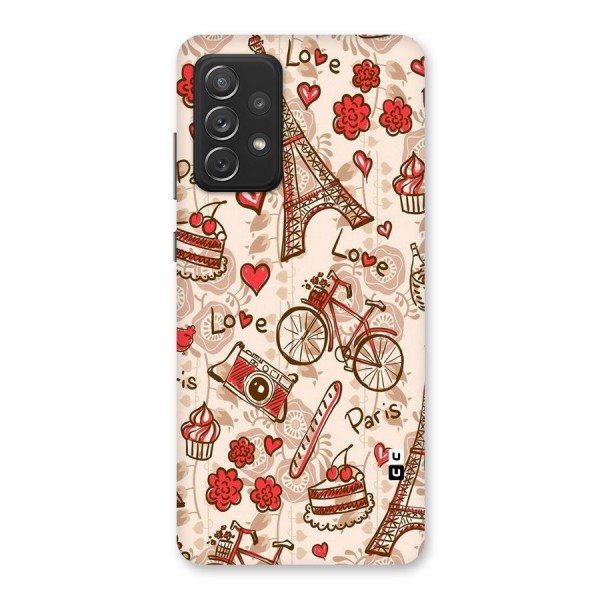 Red Peach City Back Case for Galaxy A72