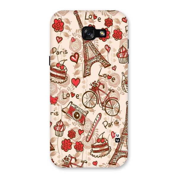 Red Peach City Back Case for Galaxy A7 (2017)