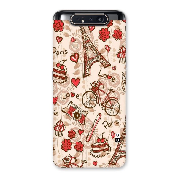 Red Peach City Back Case for Galaxy A80