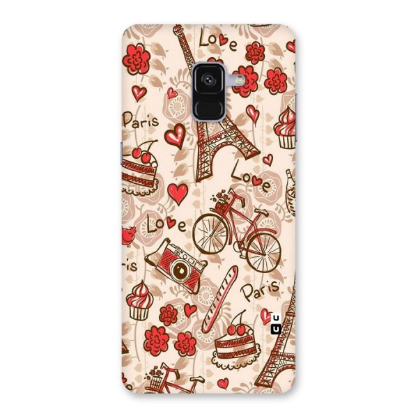 Red Peach City Back Case for Galaxy A8 Plus