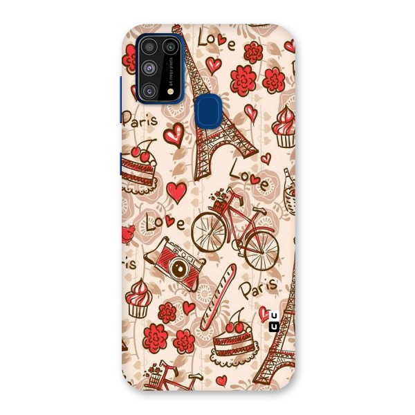 Red Peach City Back Case for Galaxy F41