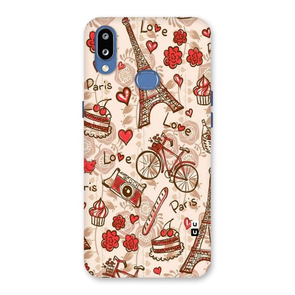 Red Peach City Back Case for Galaxy M01s