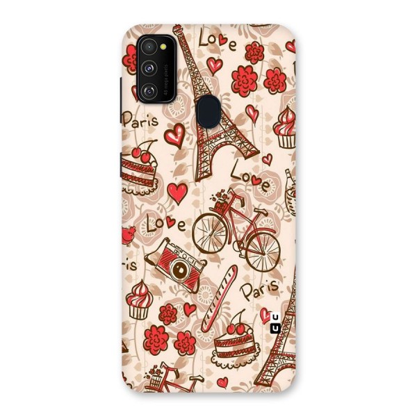 Red Peach City Back Case for Galaxy M21