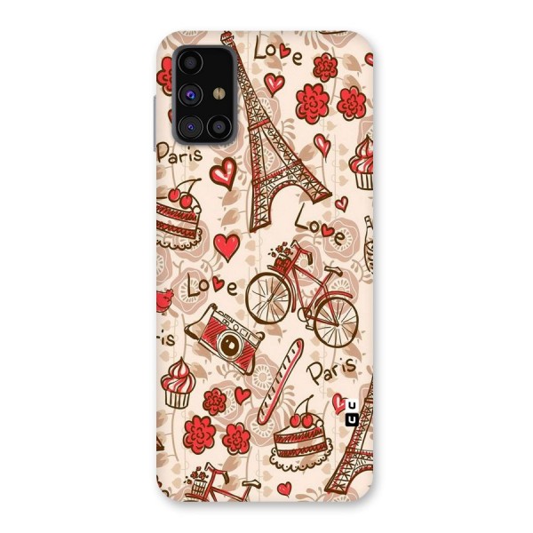 Red Peach City Back Case for Galaxy M31s