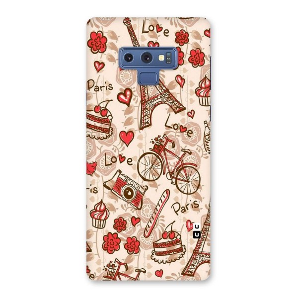 Red Peach City Back Case for Galaxy Note 9