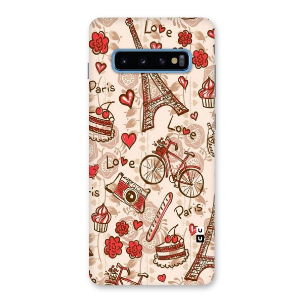 Red Peach City Back Case for Galaxy S10 Plus