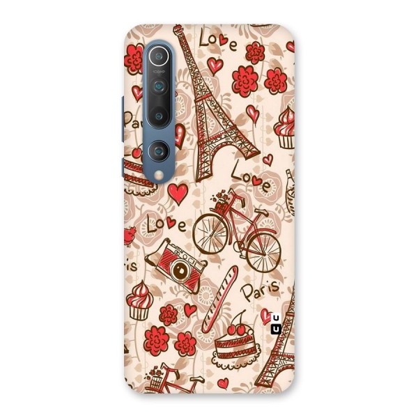 Red Peach City Back Case for Mi 10