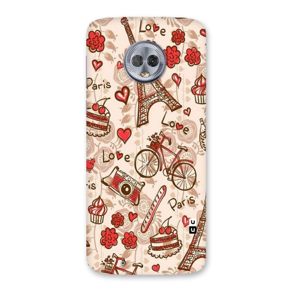 Red Peach City Back Case for Moto G6