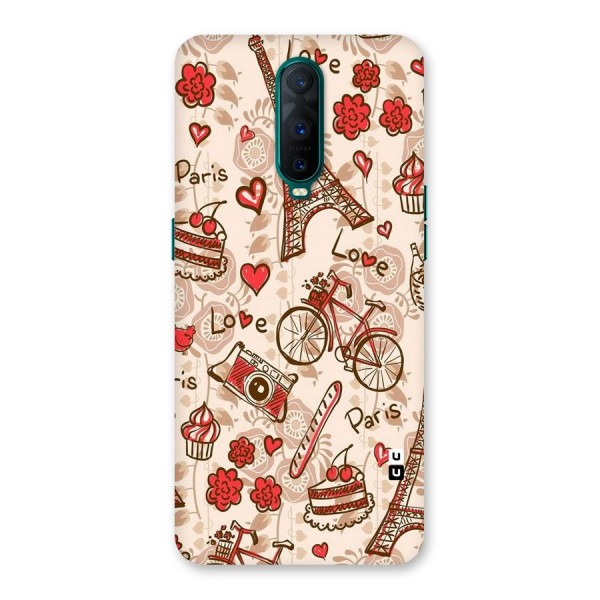 Red Peach City Back Case for Oppo R17 Pro