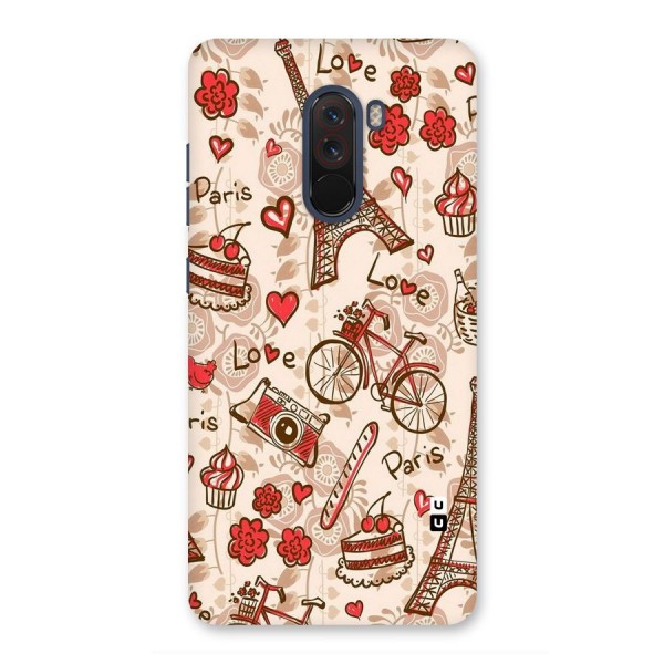 Red Peach City Back Case for Poco F1