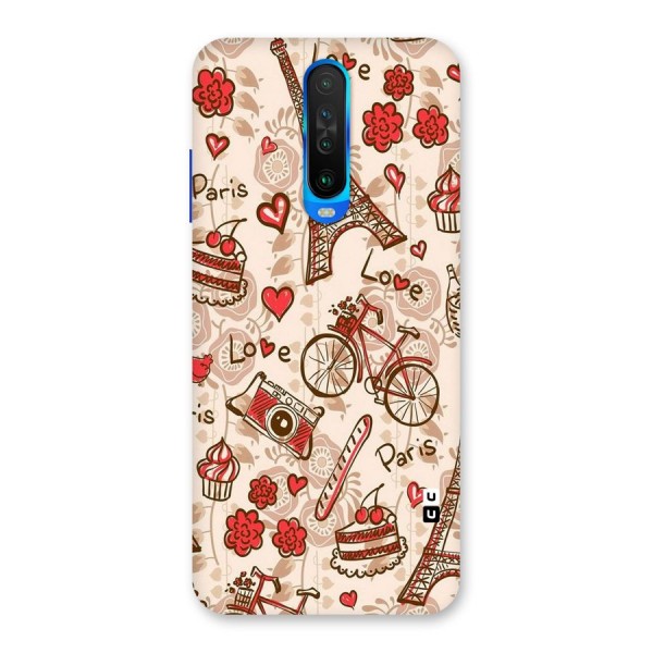 Red Peach City Back Case for Poco X2