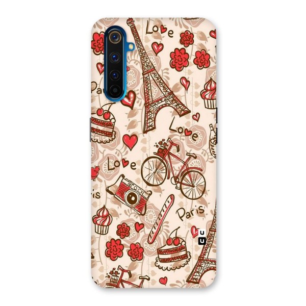 Red Peach City Back Case for Realme 6 Pro