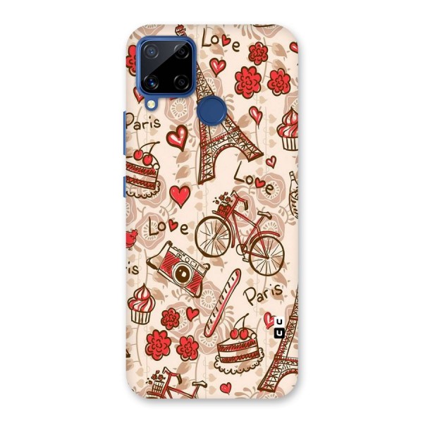 Red Peach City Back Case for Realme C12