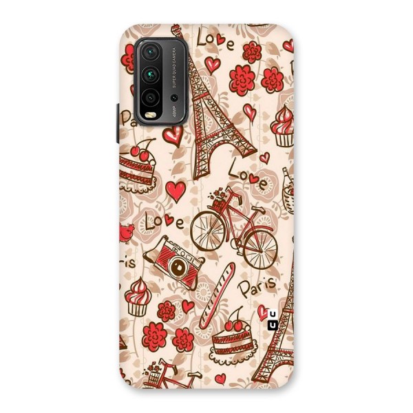 Red Peach City Back Case for Redmi 9 Power