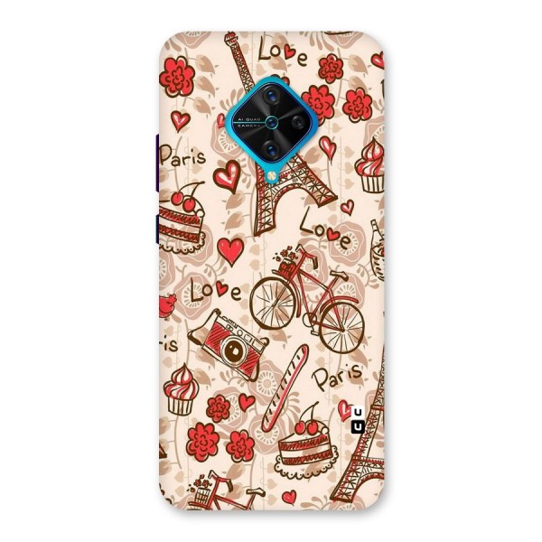 Red Peach City Back Case for Vivo S1 Pro