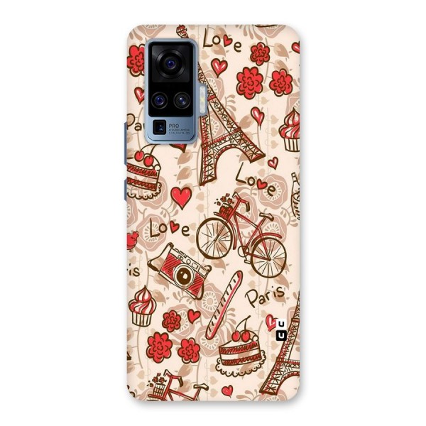 Red Peach City Back Case for Vivo X50 Pro