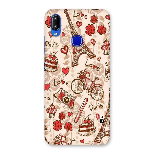 Red Peach City Back Case for Vivo Y91