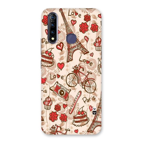 Red Peach City Back Case for Vivo Z1 Pro