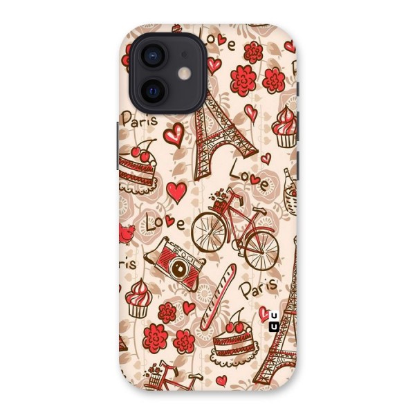 Red Peach City Back Case for iPhone 12