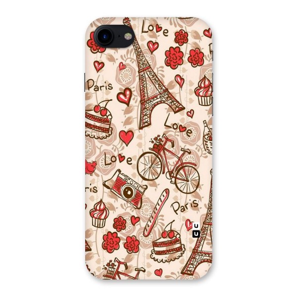 Red Peach City Back Case for iPhone SE 2020